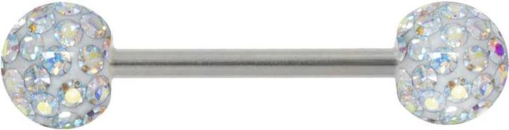Bijouteria Brustpiercing (Epoxiharz, Kristall, Chirurgenstahl 316L)