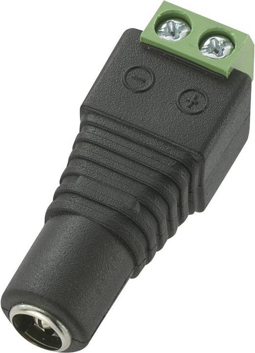 Produktbild Tru Components DC12-F Niedervolt-Steckverbinder Buchse, gerade 5.5 mm 5.5 mm 2.1 mm 1 St.