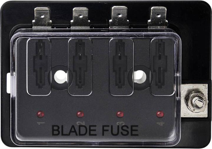 Produktbild Tru Components KFZ-Sicherungshalter mit Statusanzeige Passend für Flachsicherung Standard 30 a 32