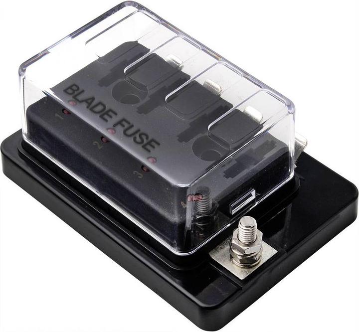 Produktbild Tru Components KFZ-Sicherungshalter mit Statusanzeige Passend für Flachsicherung Standard 30 a 32