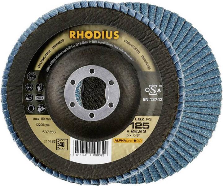 Image du produit Rhodius LSZ F3 Disque à lamelles 125 x 22.23 - P60 (60)