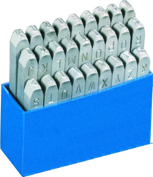 Produktbild BETA GRAVUREM-S MARKERS SET - LETTERS AZ 12mm (Zusätzliche Polsterung)