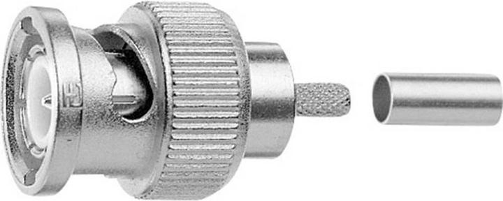 Actual product image Telegärtner BNC cable connector crimp G02 75 Ohm, crimp/crimp, Basic, A2806, G02 (RG-59 B/U)