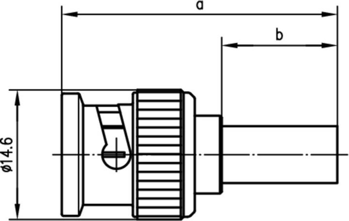 Actual product image Telegärtner BNC cable connector crimp G02 75 Ohm, crimp/crimp, Basic, A2806, G02 (RG-59 B/U)