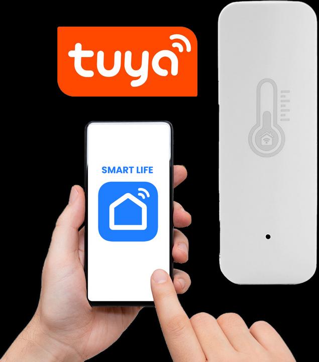 Produktbild Casativo Temperatur- & Luftfeuchtigkeits-Sensor mit Sprachsteuerung & App