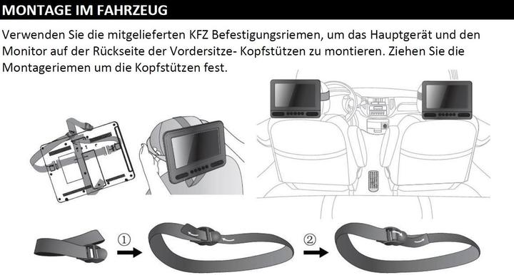 Image du produit Reflexion DVD 7052 Appuie-tête (Lecteur de DVD portable)