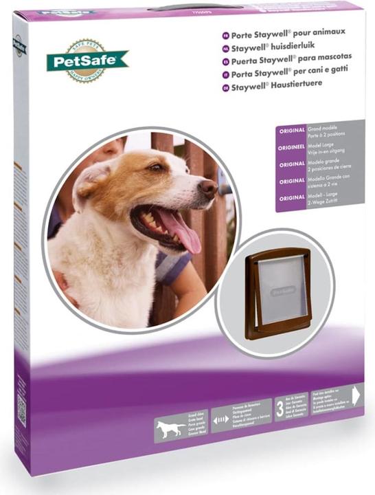 Produktbild PetSafe Hundeklappe Staywell 775 2-Weg-Funktion, gross, braun (Manuelle Katzenklappe)