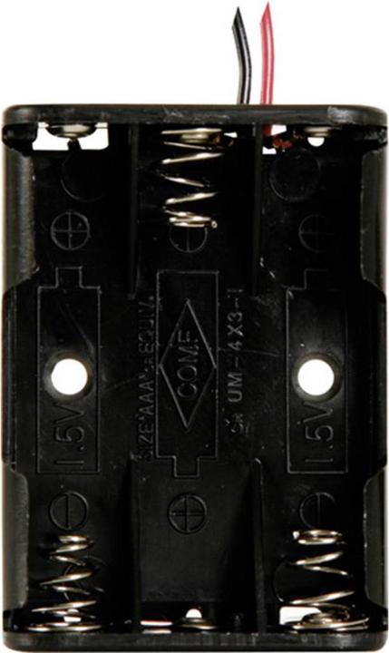 Produktbild Velleman Batteriehalter 3x Micro, Kabel