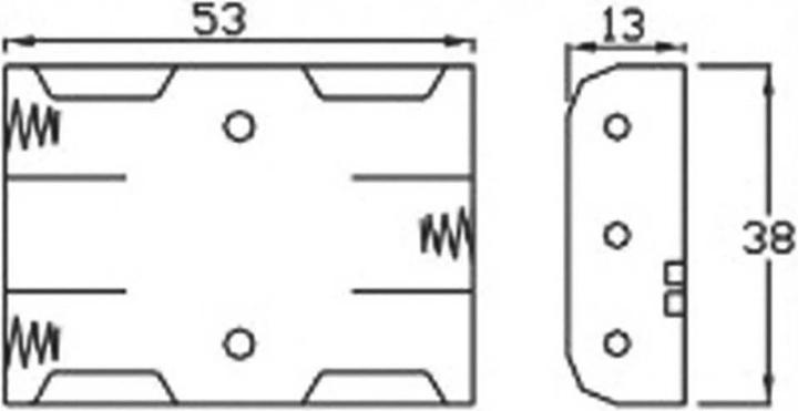Produktbild Velleman Batteriehalter 3x Micro, Kabel