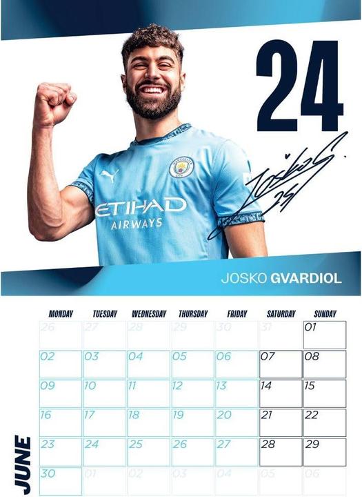 Immagine prodotto Manchester City FC Calendario da Parete (A3)