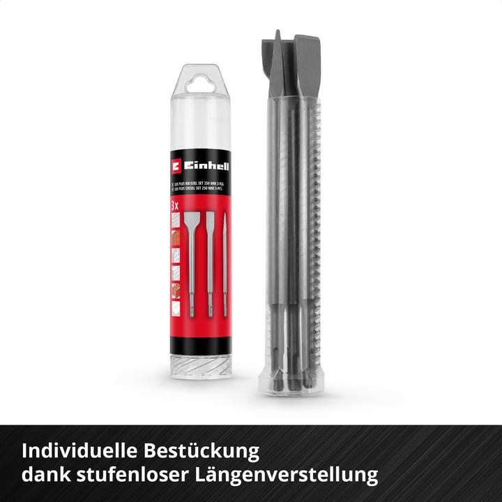 Produktbild Einhell SDS-Plus Meissel-Set 247200, 250 mm, 3-teilig (250 mm)