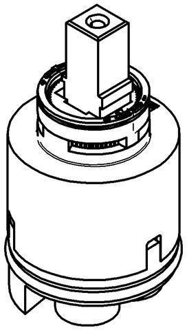 Actual product image Grohe EICHELBERG ceramic cartridge 440569 40mm 44056900 integr. temperature and quantity lim...