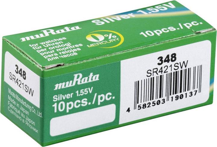 Produktbild Murata Knopfzellen 348 (10 Stk., 12.50 mAh)