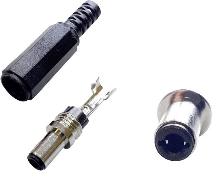 Immagine prodotto BKL Electronic Connettore DC 2.5mmx5.5mmx9.5mm, con contatto a molla