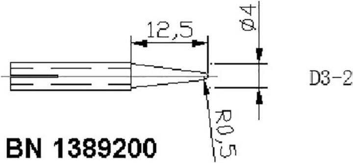 Actual product image Basetech Spare soldering tip (Soldering tip)