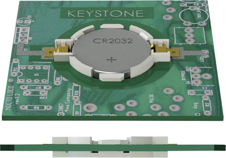 Actual product image Keystone Button cell holder for CR2032 Ultra-low Auto