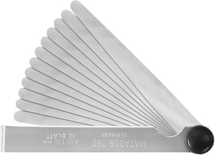 Matador Feeler gauges, 100 mm sheet, 13 x 2 - 35/100 (10 cm)
