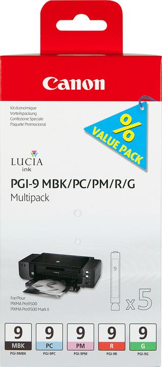 Actual product image Canon Pgi-9 (MBK, PC, PM, R, G)