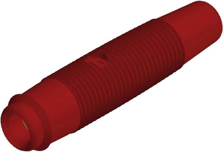 Actual product image SKS KUN 30 Au Laboratory socket Socket, straight Pin-Ø: 4 mm Red 1 pc.