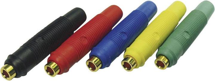 Actual product image SKS KUN 30 Au Laboratory socket Socket, straight Pin-Ø: 4 mm Red 1 pc.
