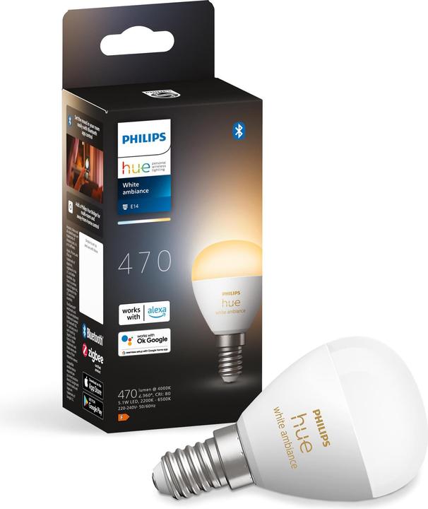 Produktbild Philips Hue White Ambiance Luster (E14, 5.10 W, 470 lm, 1 x, F)