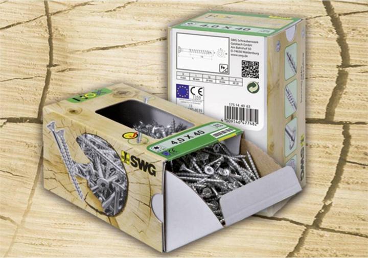 Actual product image SWG HOX internal multi-tooth screws with bit 3 X 20 galvanised steel, building authority approved (50 Screws per piece)