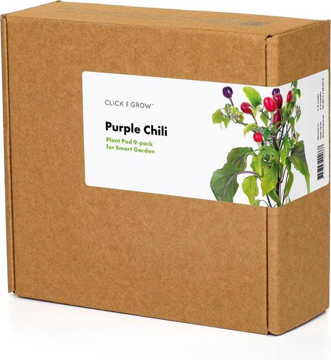 Actual product image Click and Grow Purple Chili (Vegetable seeds)