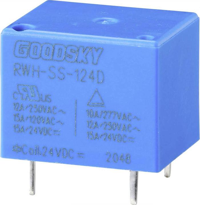Goodsky 24v Rwh Series 12a Spdt Printrelais