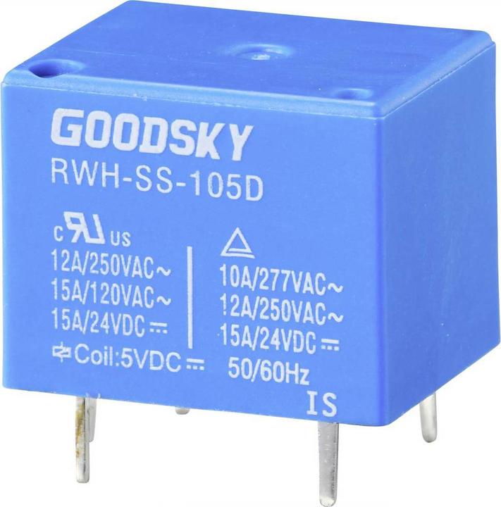 Image du produit Goodsky Relais d'impression SPDT 5V série RWH 12A