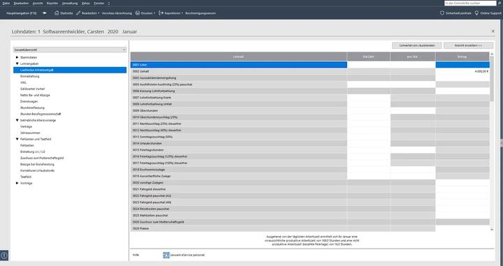 Produktbild Lexware Lohn+gehalt 2020 (1 User, 12 Monate)