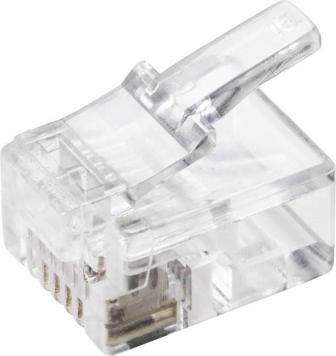 Immagine prodotto Tru Components Connettore RJ 12, spina occidentale diritta Trasparente TC-9202512 5 pz.