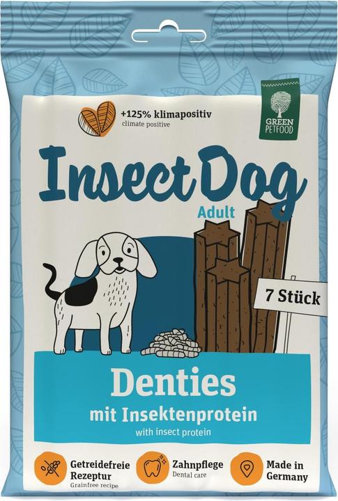 Green Petfood Kausnack InsectDog Denties, 180 g (Adult, 7 Stk., 187 g)