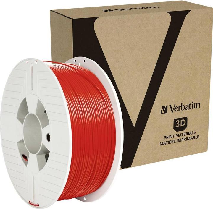 Image du produit Verbatim Rouge, RAL 3020 (PETG, 1.75 mm, 1000 g, Rouge)