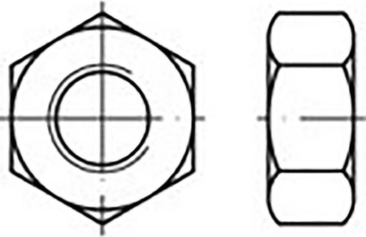 Toolcraft Écrou hexagonal (M4)