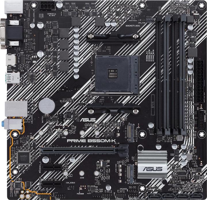 Produktbild ASUS PRIME B550M-K (AM4, AMD B550, mATX)