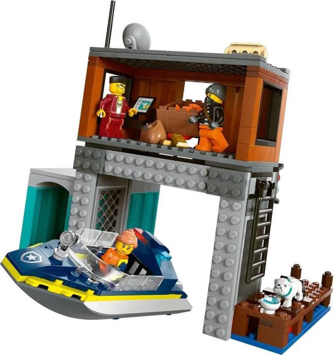 Produktbild LEGO Police Speedboat and Crooks' Hideout (60417, LEGO City)
