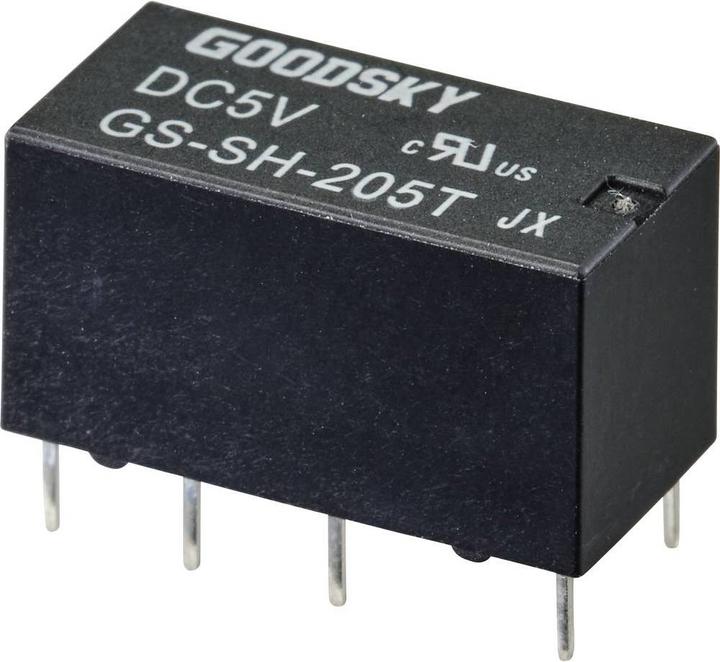 Actual product image Goodsky 5v DPDT print relay