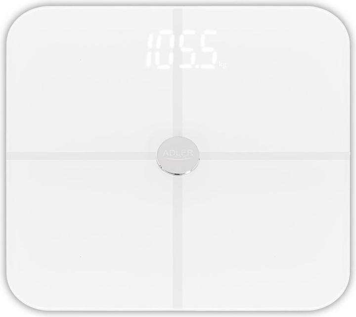 Adler Bilancia pesapersone intelligente | AD 8187 | Peso massimo (capacità) 180 kg | Precisione 100 g | (180 kg)