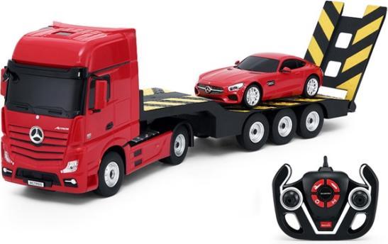 Image du produit Rastar Mercedes-Benz Actros Fjernstyret Lastbil + Mercedes AMG GT Bil 2.4G Rød