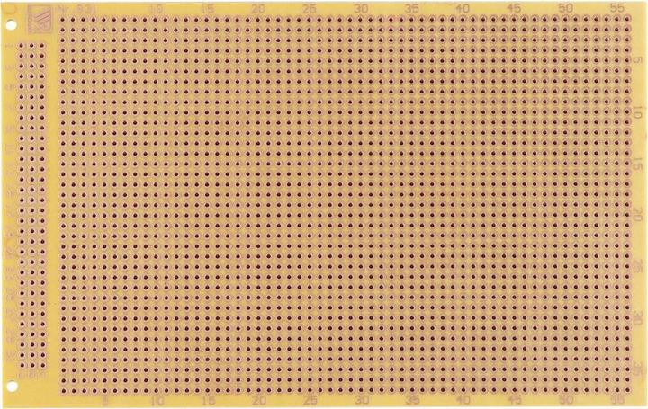 Actual product image Rademacher WR Test board according to IHK guideline Hard paper (L x W) 100 mm x 160 mm 35 µm grid size 2.54 mm (Circuit board)