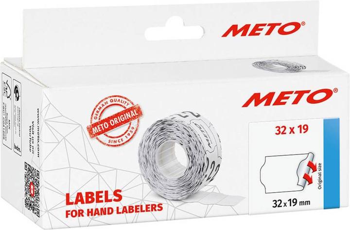Immagine prodotto METO Etichette prezzo 30007361 Etichetta permanente larghezza: 32 mm altezza: 19 mm Rosso 1 pz.