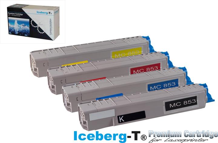 Immagine prodotto Iceberg-T SET di toner OKI MC853 / MC873 Set con tutti e quattro i colori (M, Y, C, FC)