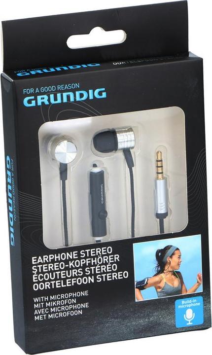 Actual product image Grundig Earphone with microphone (No noise cancelling, Cable)