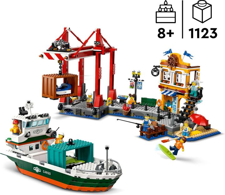 Immagine prodotto LEGO 60422 Porto con nave da carico (60422, LEGO City)
