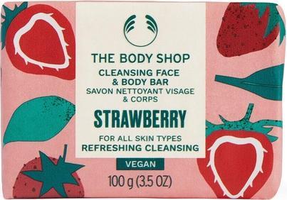 Image du produit Body Shop - Savon solide visage et corps à la fraise (Barre nettoyante visage et corps) 100 g
