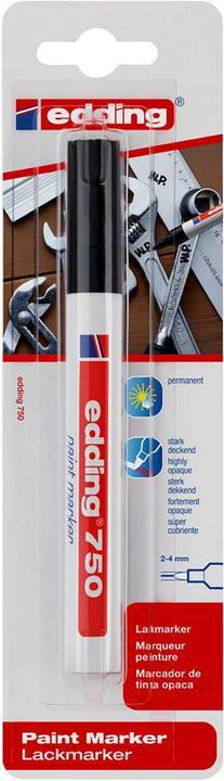 Edding Lackmarker (Schwarz, 4 mm, 1 x)