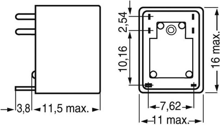 Actual product image FiC Small relay, 1-pole UM, wash-tight