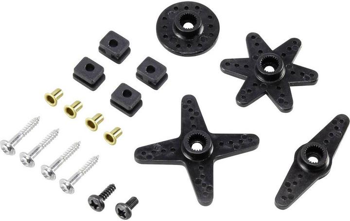 Actual product image Reely RE-6751236 Servo accessory set 18 parts