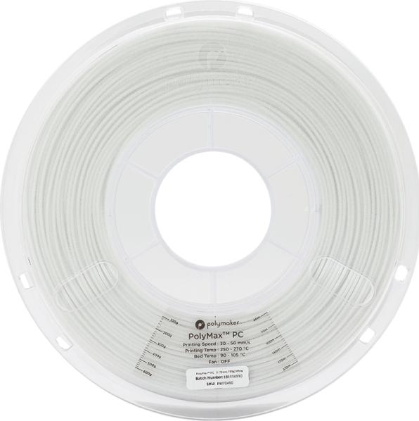 Image du produit Polymaker PCMax™ (Carbone, 1.75 mm, 750 g, Blanc)