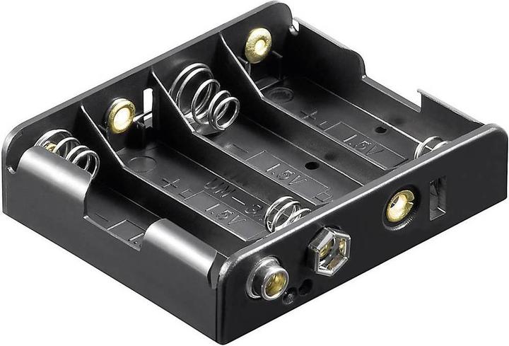 Image du produit Goobay Support pour 4 piles AA (R6) sortie contacts à pression